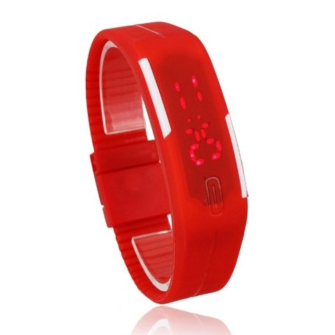 Часы наручные LED Watch Fit красные