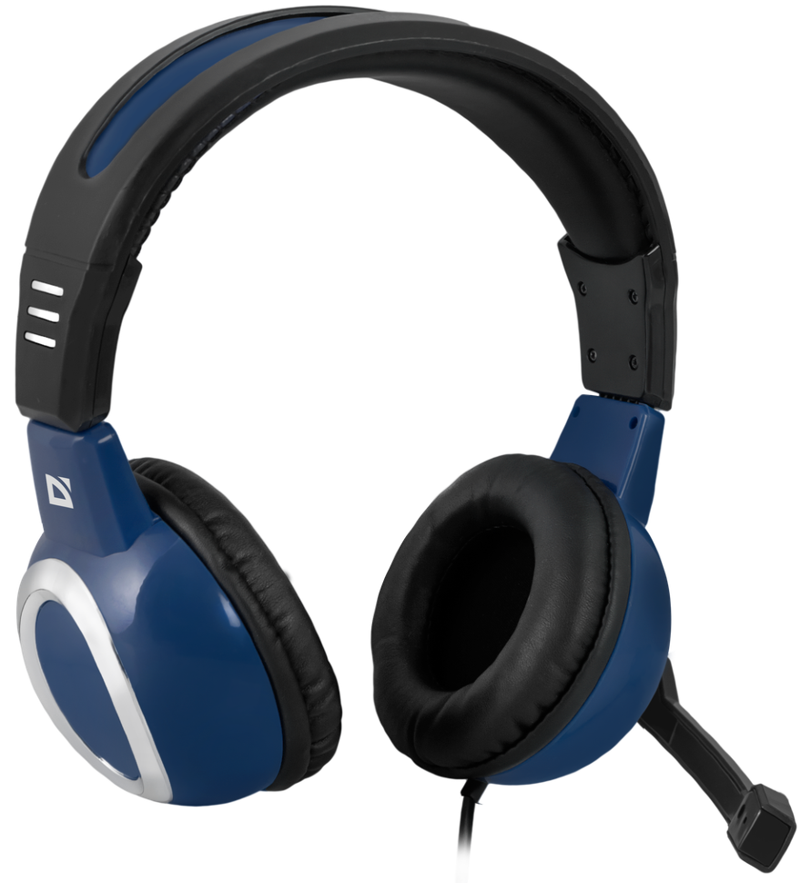 Наушники Defender HN-G280 Warhead игровые синие 2,5м