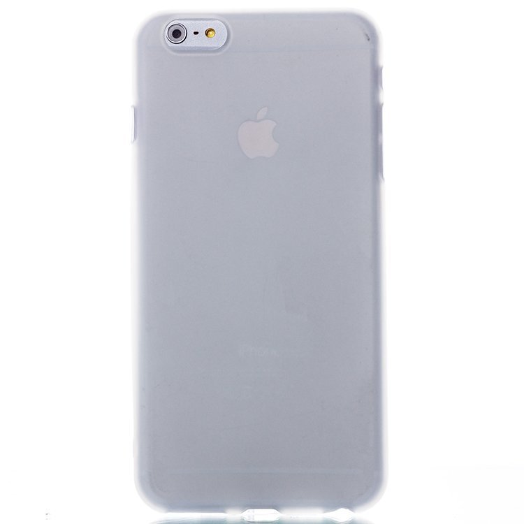 Накладка с глянцевым ободком МАТОВАЯ IPhone 6 Plus белая