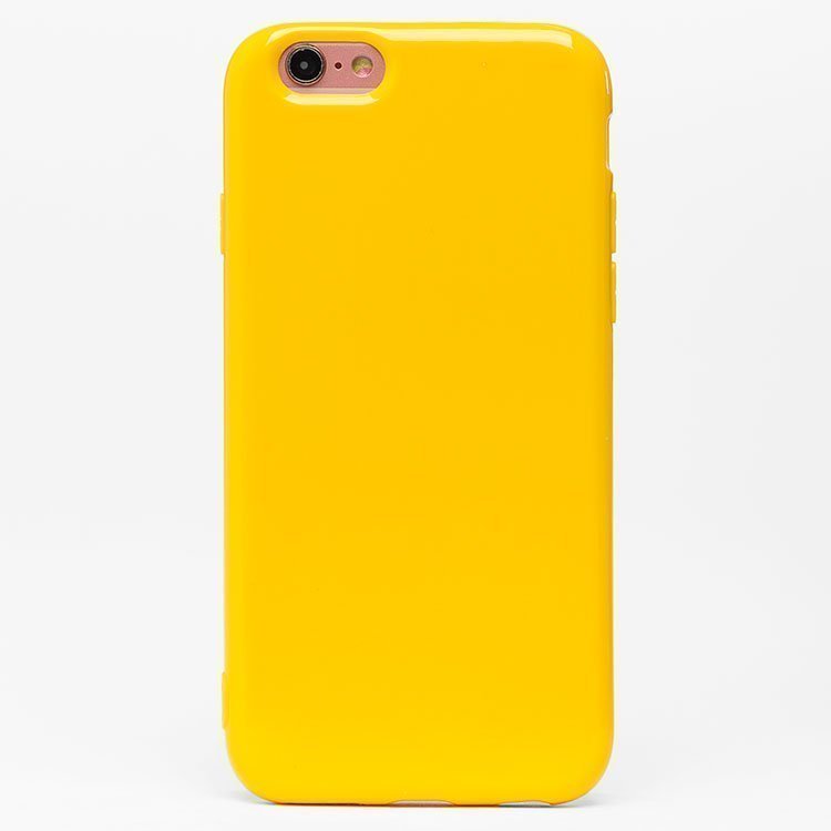 Накладка SC158 iPhone 6 Глянец желтая
