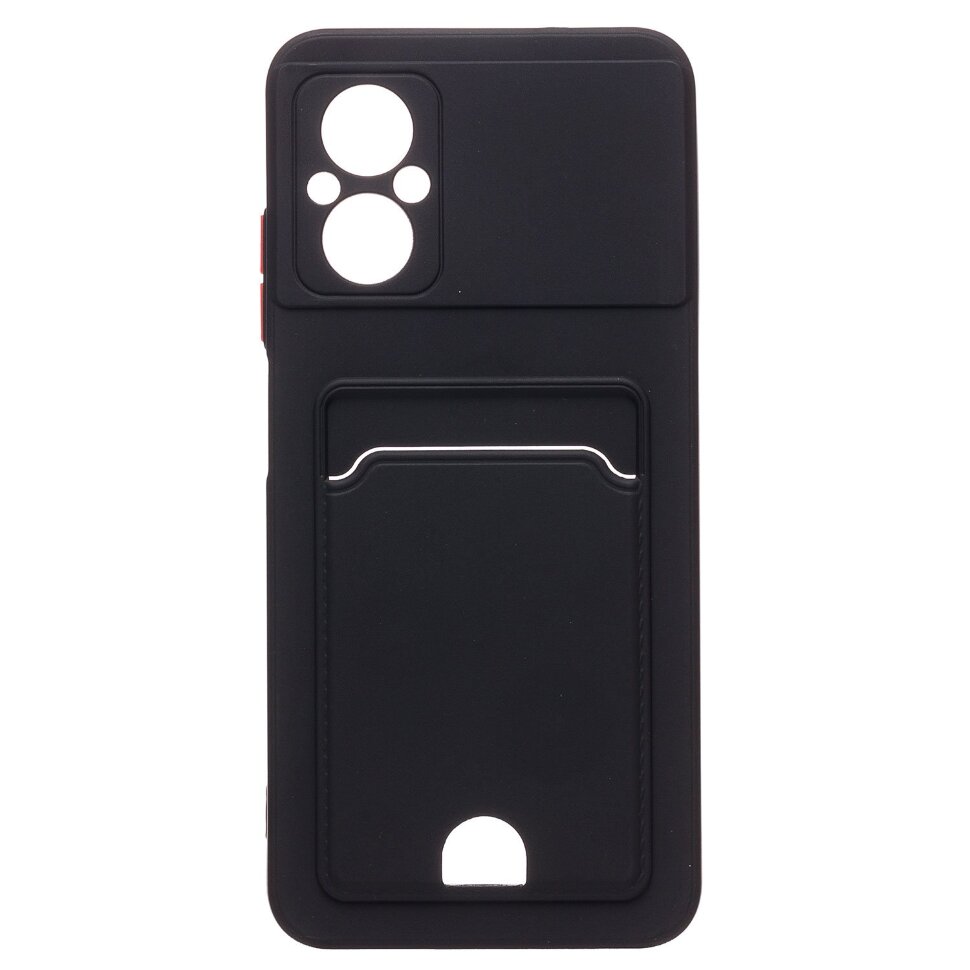 Накладка SC315 Xiaomi Poco M5 с визитницей (black)