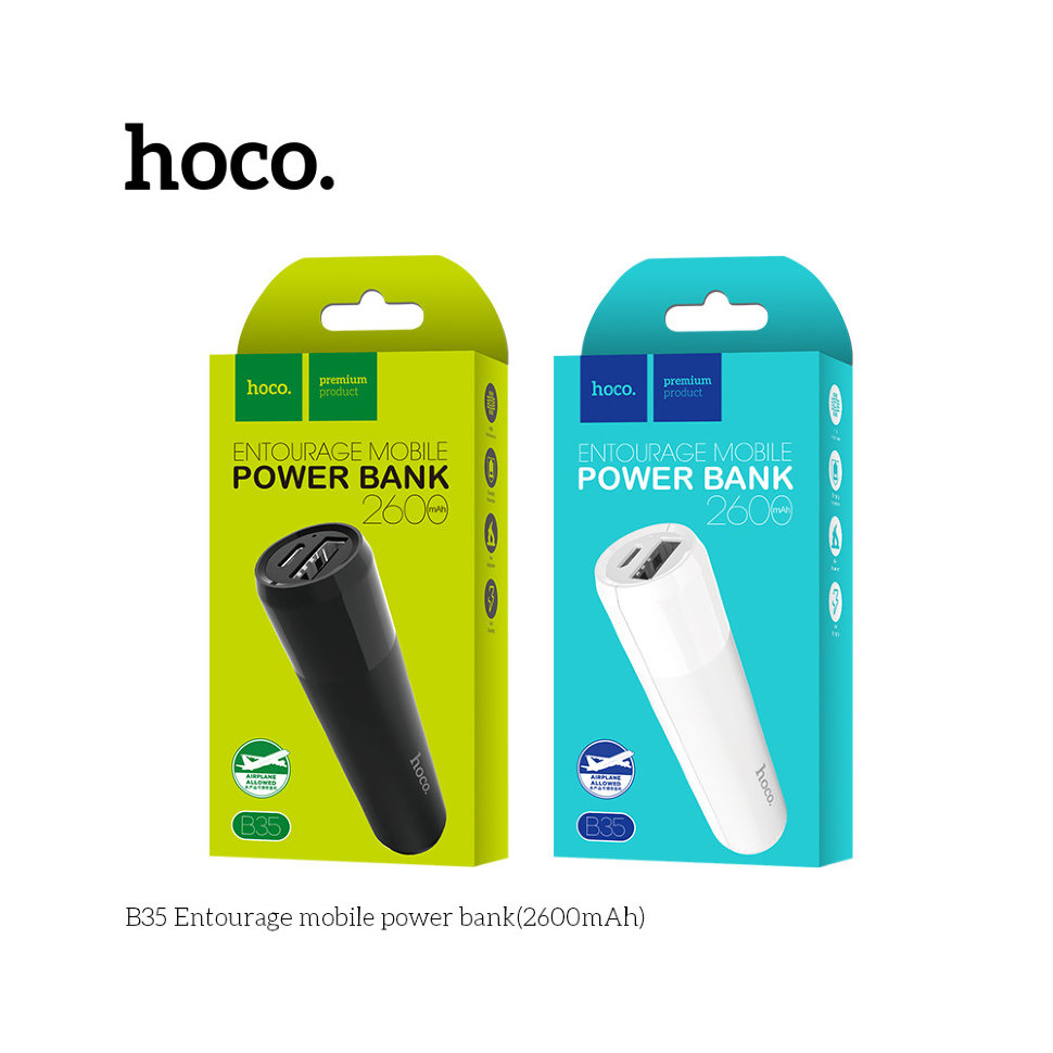 Внешнее ЗУ Power Bank HOCO B35 2600mAh белое
