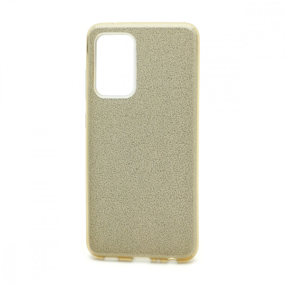 Накладка SC097 БЛЕСТКИ 3в1 Samsung A525 Galaxy A52 (gold)