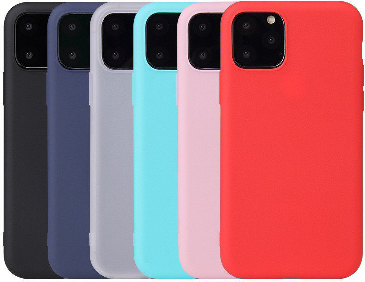 Накладка TPU МАТОВАЯ Apple iPhone 11 Pro Max розовая