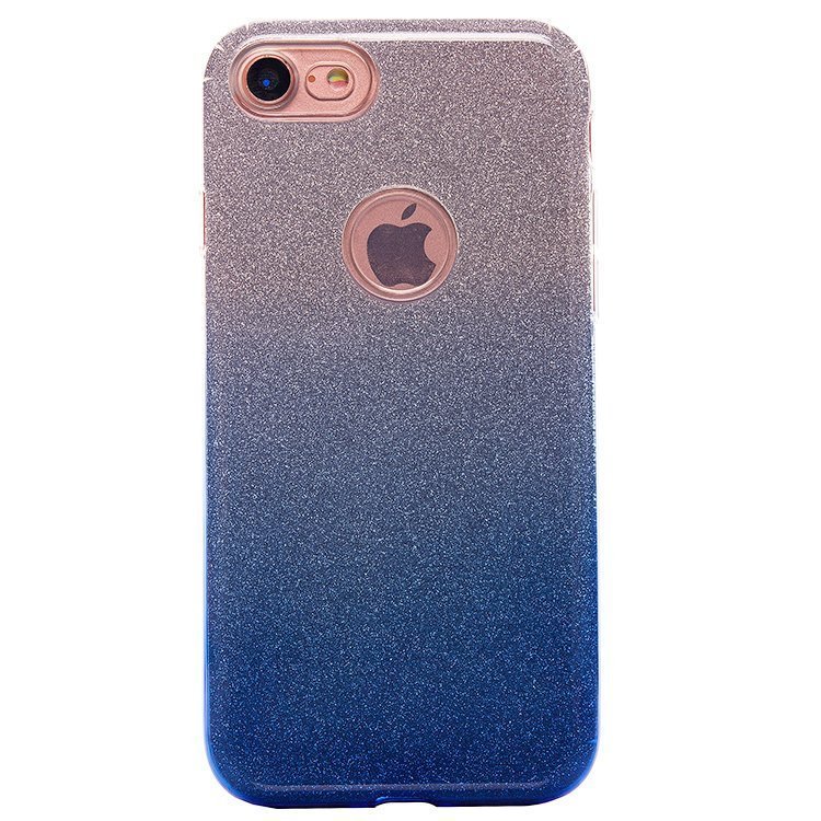 Накладка SC097 Градиент БЛЕСТКИ iPhone 6 (blue/silver)