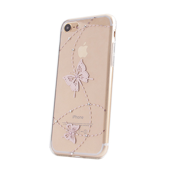 Накладка силиконовая со стразами IPhone 7 (012)