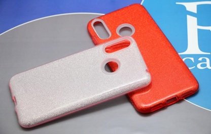 Накладка SC097 БЛЕСТКИ 3в1 Huawei Honor 9X (red)