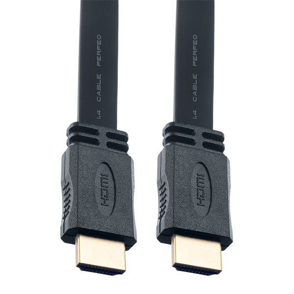 Кабель Perfeo HDMI to HDMI (ver.1.4) A-M/A-M 1,0 метр плоский (H1301)