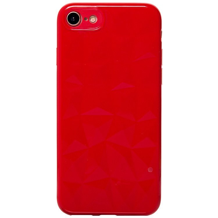 Накладка SC072 Призма глянцевая iPhone 7/8 красная