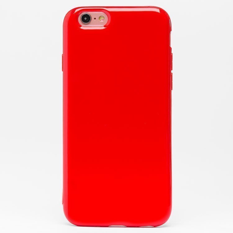 Накладка SC158 iPhone 6 Глянец красная