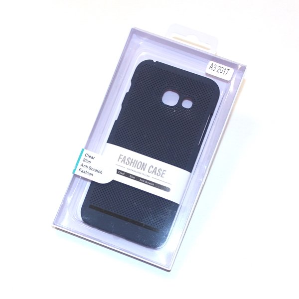 Накладка пластик Перфорация Samsung J120 синяя
