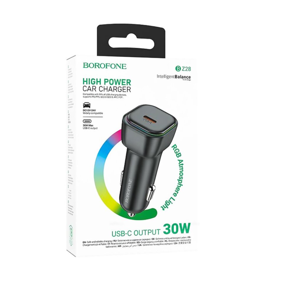 АЗУ Borofone BZ28, 1*PD30W, черное