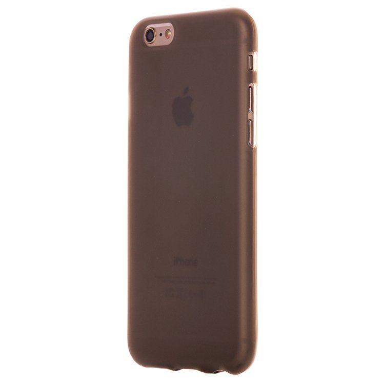 Накладка с глянцевым ободком МАТОВАЯ IPhone 6 серая
