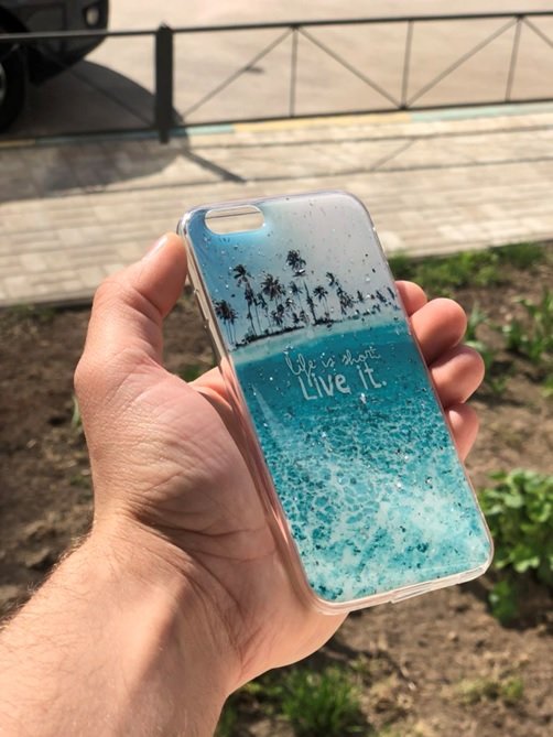 Накладка Fantastique 3D с блестками iPhone 6 Life