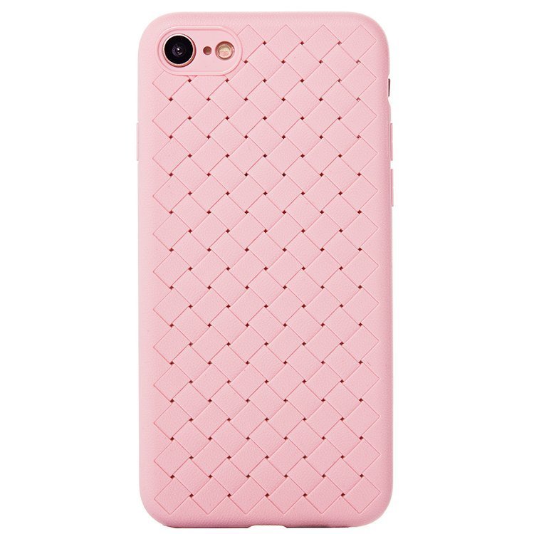 Накладка SC068 Плетенка iPhone 7 розовая