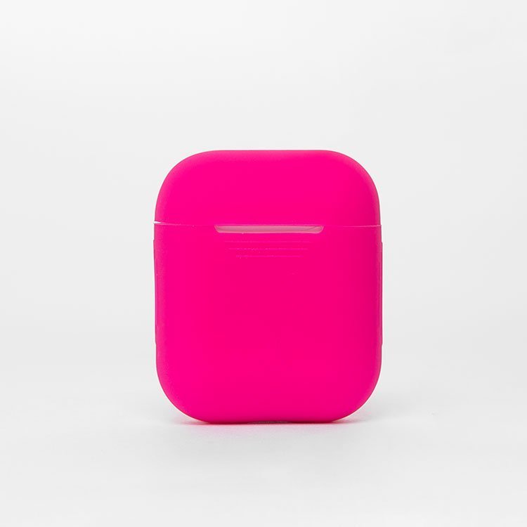 Чехол силиконовый для кейса AirPods светло-розовый