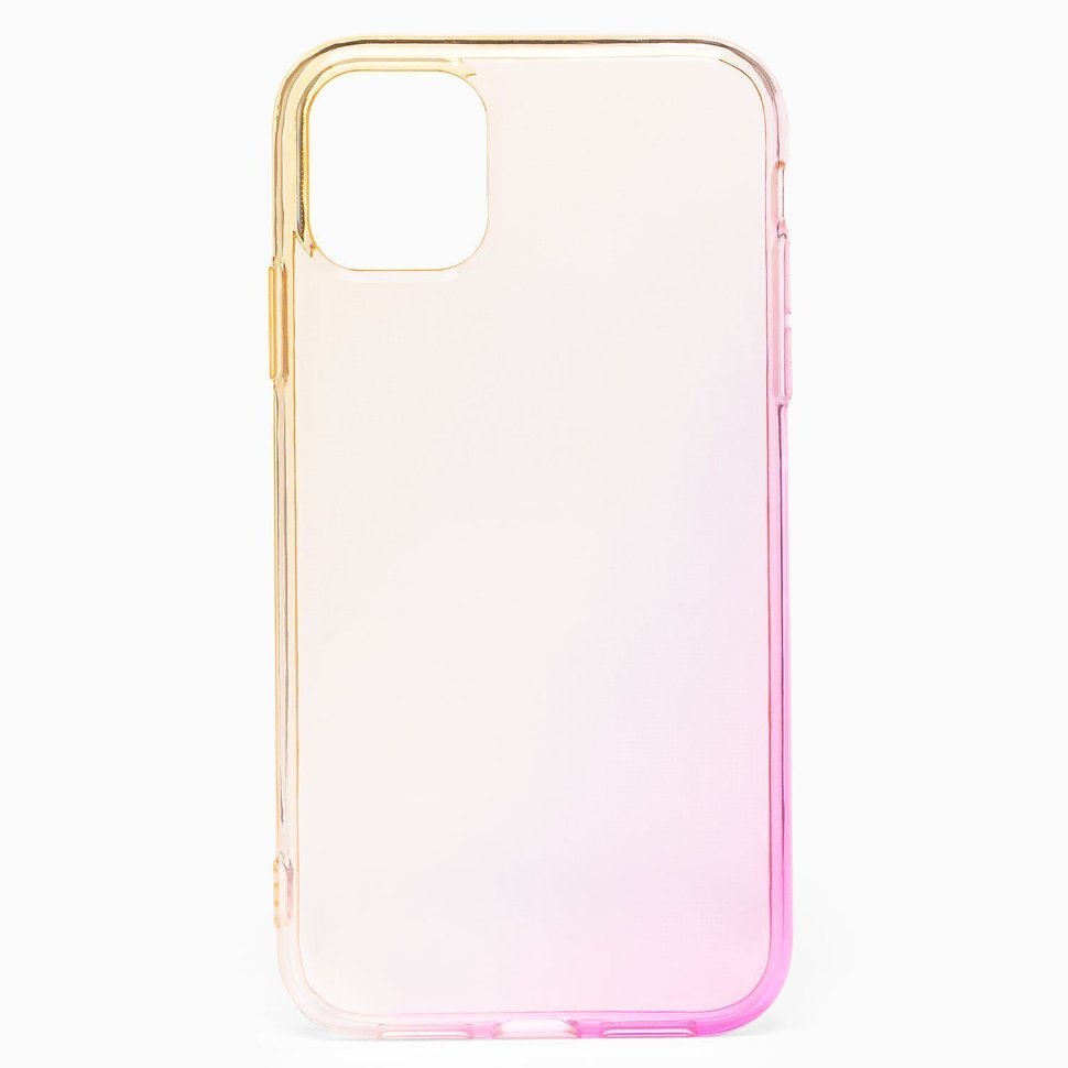 Накладка SC169 iPhone 11 (gold/pink)