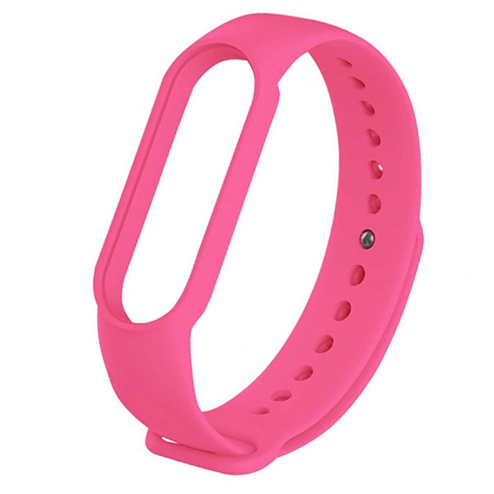 Ремешок силиконовый для Xiaomi Mi Band 7, ярко-розовый (040)