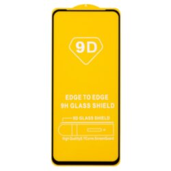Стекло 9D "Full glue" для Tecno Pova 5 Pro, тех.упаковка (желтая подложка)