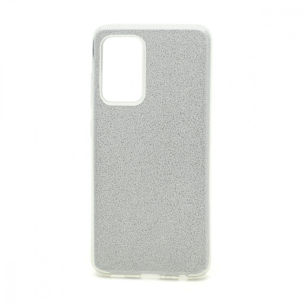Накладка SC097 БЛЕСТКИ 3в1 Samsung A525 Galaxy A52 (silver)