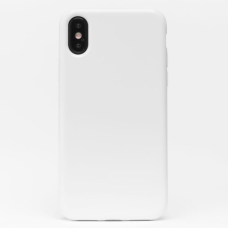 Накладка SC158 Phone X/XS Глянец белая