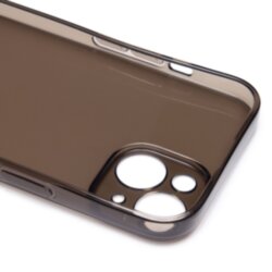 Накладка силиконовая Ultra Slim Apple iPhone 15 прозрачная черная