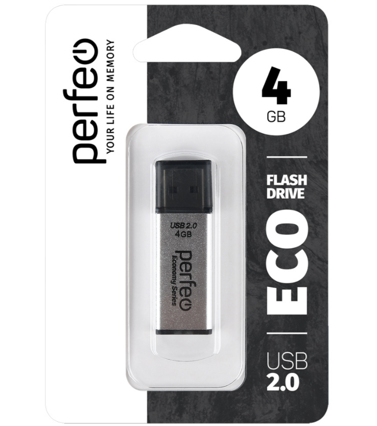Perfeo USB 4GB E03 Silver