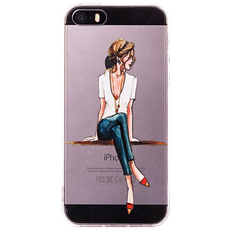 Накладка PC010 Девушка iPhone 5 (005)