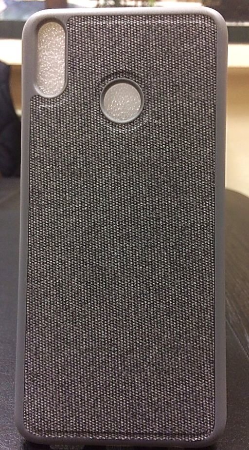 Накладка силикон + экокожа "Джинс" Xiaomi Redmi 6 серая