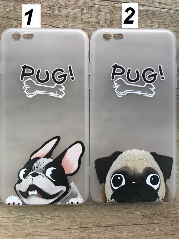 Накладка SC070 Мопс Чубака iPhone 5 (001)
