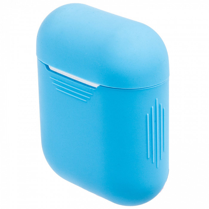 Чехол силиконовый для кейса AirPods, синий