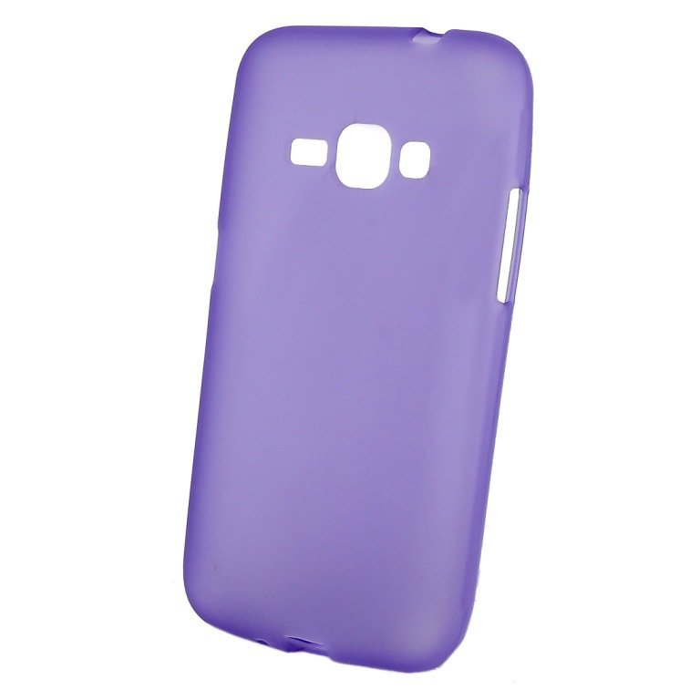 Накладка с глянцевым ободком МАТОВАЯ Samsung J120 фиолетовая