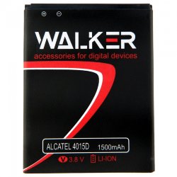 АКБ WALKER Alcatel 4015D/4033D/4007D Pixi (CAB31P0000C1) 1500mAh