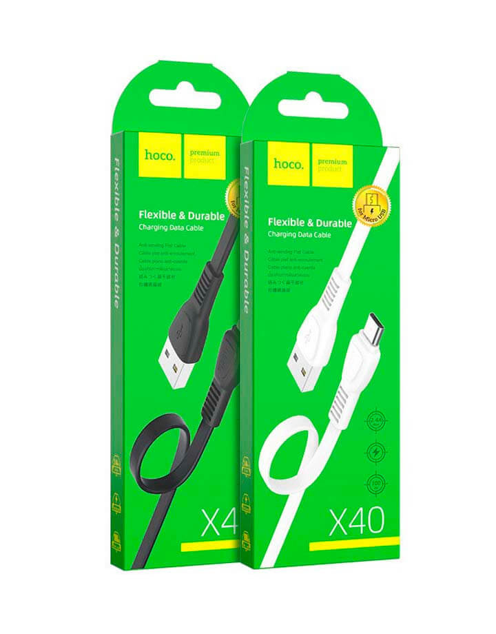 Кабель USB - MicroUSB HOCO X40 Noah белый