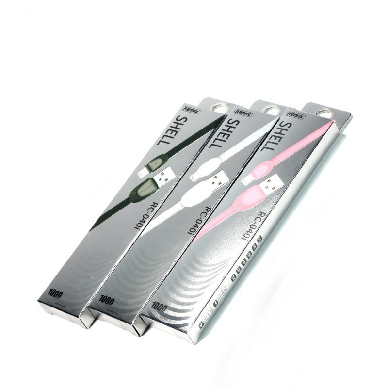 USB кабель на iPhone 5 REMAX Shell RC-040i розовый