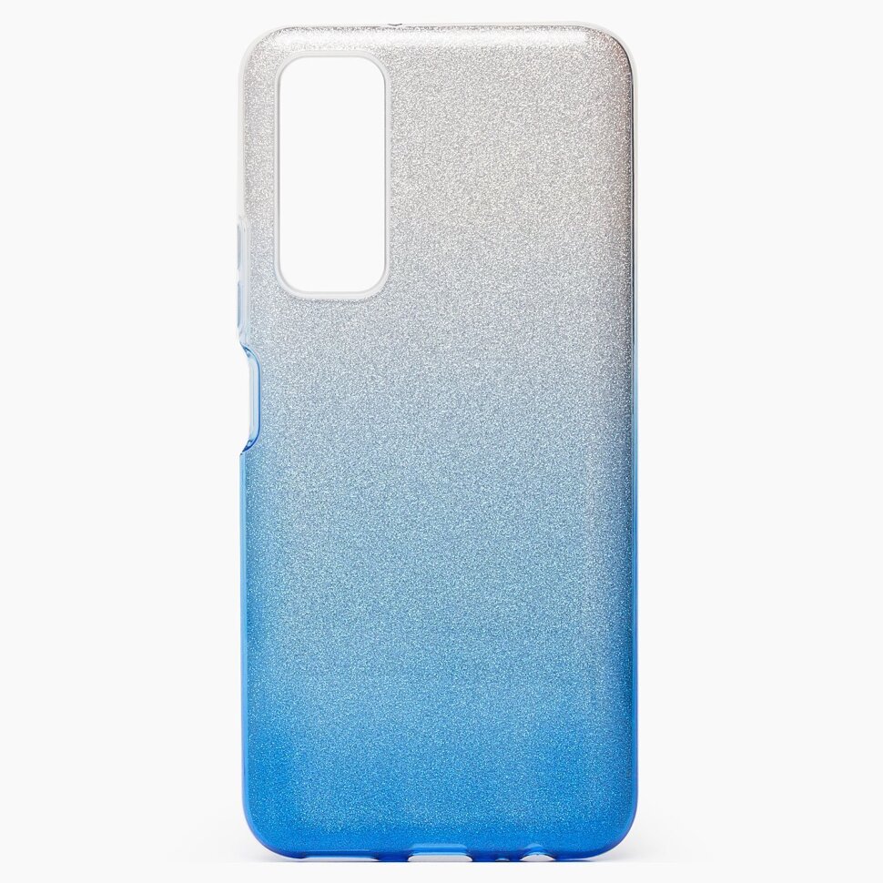 Накладка SC097 БЛЕСТКИ градиент 3в1 Huawei Honor 10X Lite/P Smart 2021 (blue/silver)
