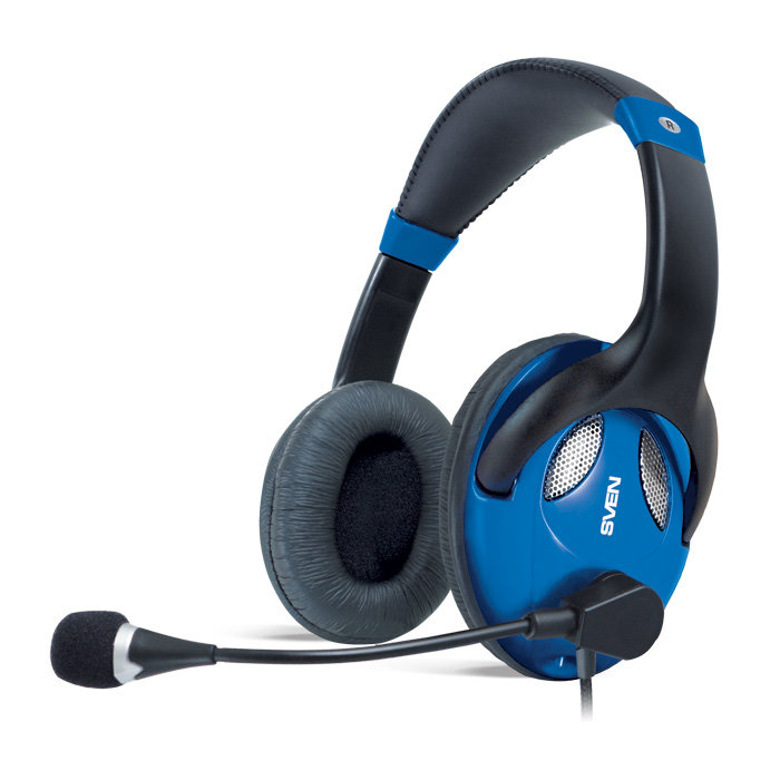 Наушники SVEN AP-670MV с микрофоном для скайпа черно-синие