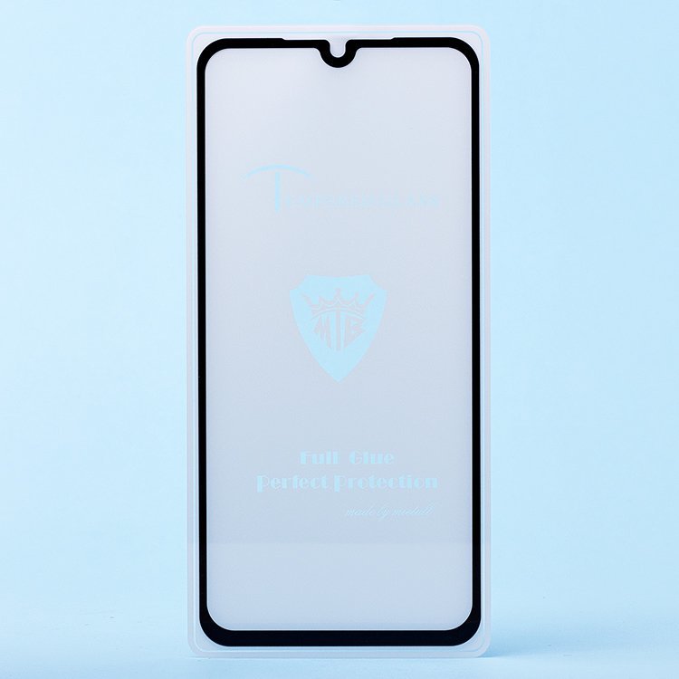 Стекло 2,5D "Full glue" с рамкой для Xiaomi Mi 9 SE черное, Brera