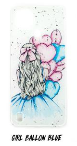 Накладка с рисунком Fantastique Realme C15/C25 GirlBallonBlue