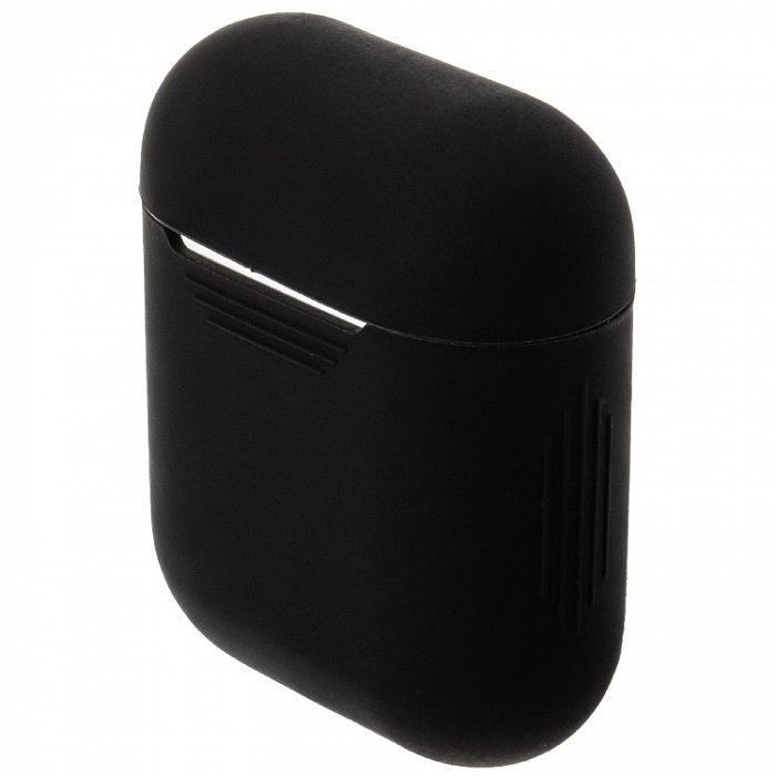 Чехол силиконовый для кейса AirPods, черный