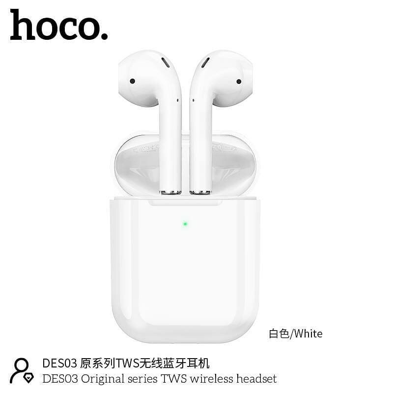 Наушники Bluetooth HOCO DES03 TWS, белые