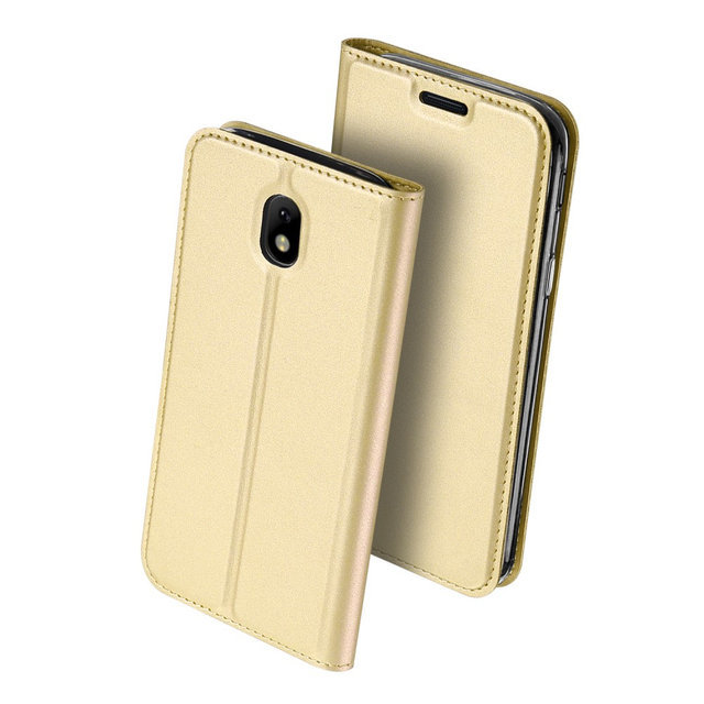 Чехол-книга Dux Ducis SKIN Pro Series для Samsung J730 Galaxy J7 2017 gold