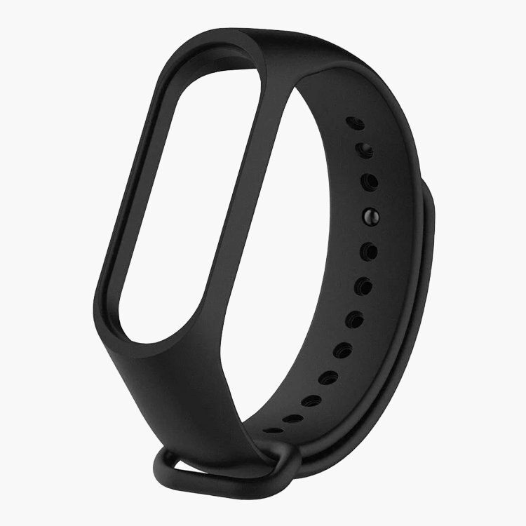 Ремешок силиконовый для Xiaomi Mi Band 7, черный