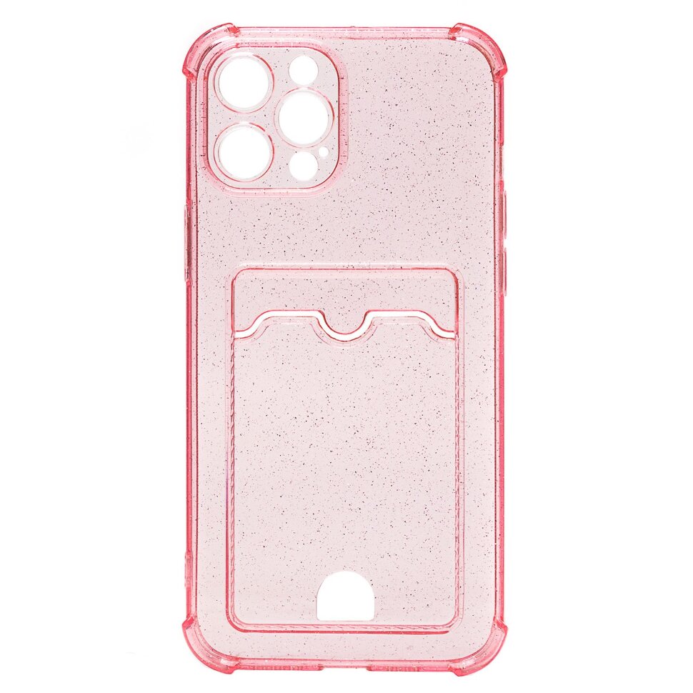 Накладка SC300 для Apple iPhone 13 Pro с визитницей (pink)
