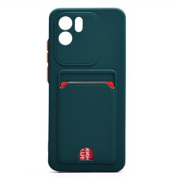 Накладка SC315 Xiaomi Redmi A1 с визитницей (dark green)