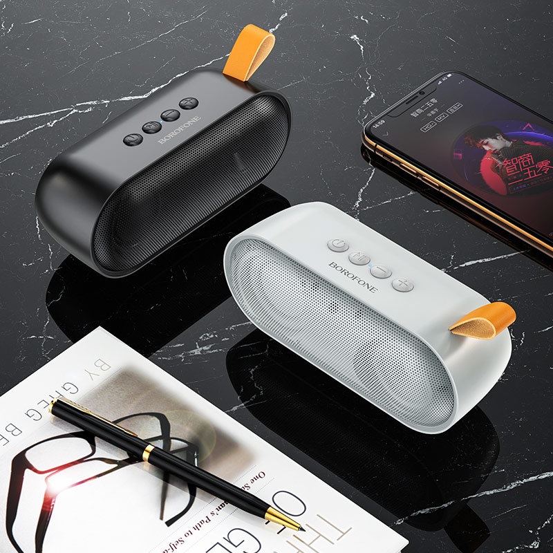 Колонка Bluetooth BOROFONE BR8 Broad sound sports серая (немного повреждена упаковка)