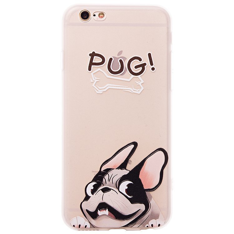 Накладка SC070 Мопс Чубака iPhone 6 (001)