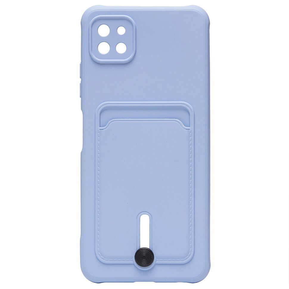 Накладка SC304 Samsung A226 Galaxy A22s 5G с визитницей (light violet)