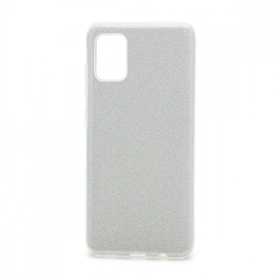 Накладка SC097 БЛЕСТКИ 3в1 Samsung A315 Galaxy A31 (silver)