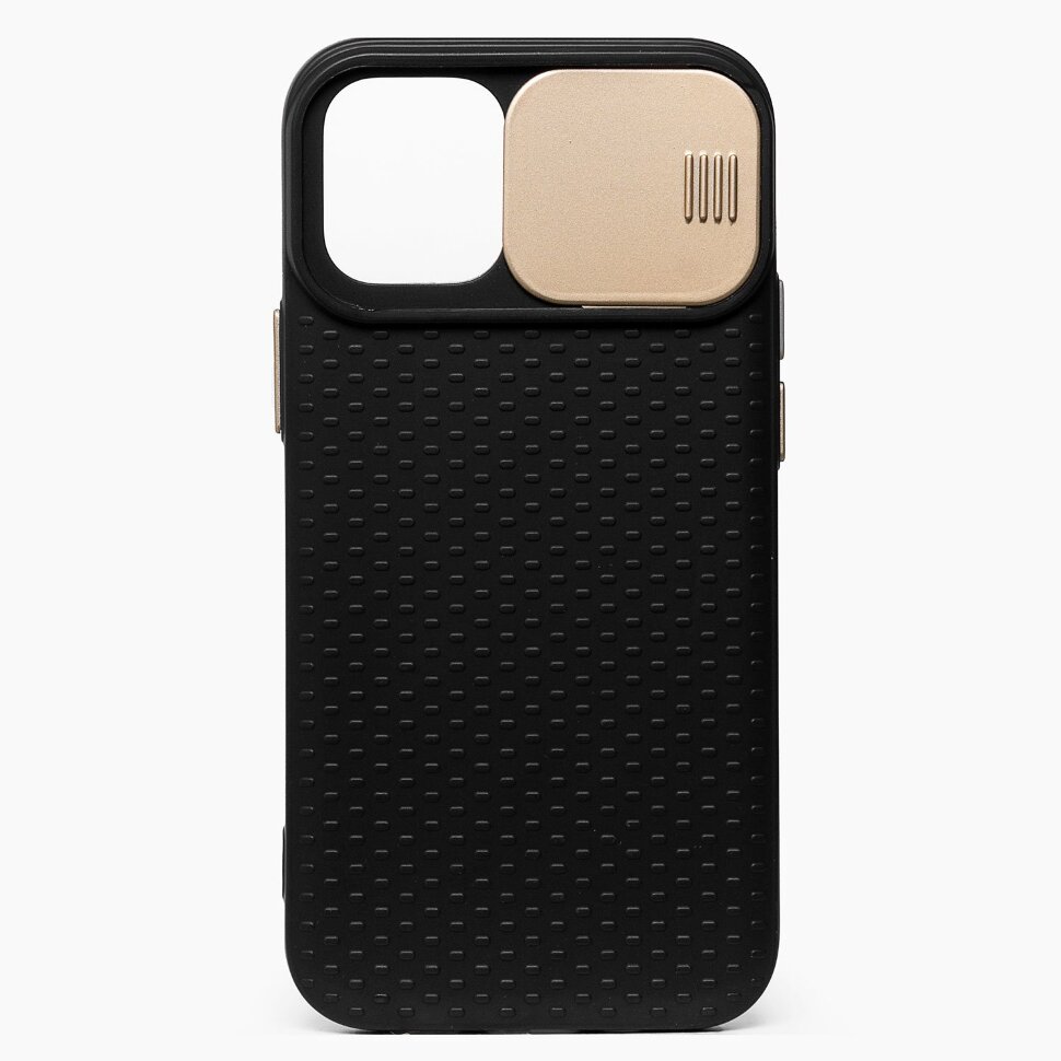 Накладка SC193 iPhone 12 mini (black/gold)
